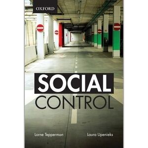 SOCIAL Control Tepperman Upenieks University Text Book Professional Development